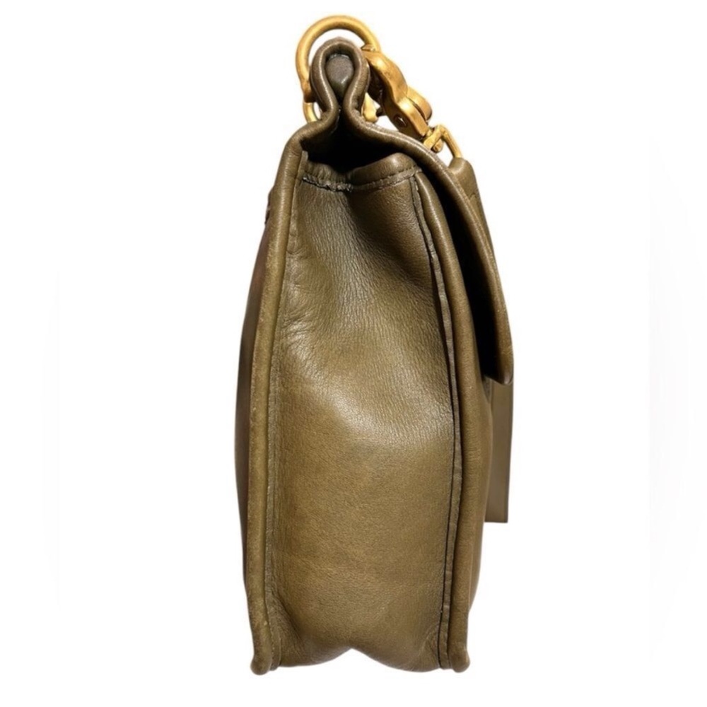 Vintage Coach Willis Bag Olive Green Leather E8C-9927 Rare And HTF - Picture 3 of 13